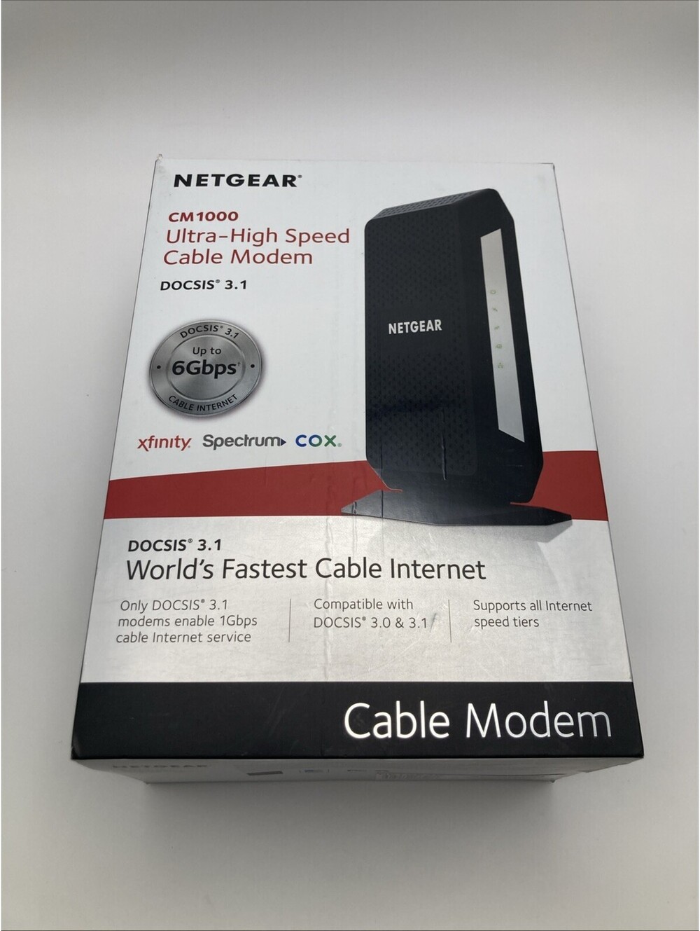 NETGEAR CM1000 DOCSIS 3.1 1000Mbps Cable Modem (CM1000-1AZNAS) No Ethernet Inclu